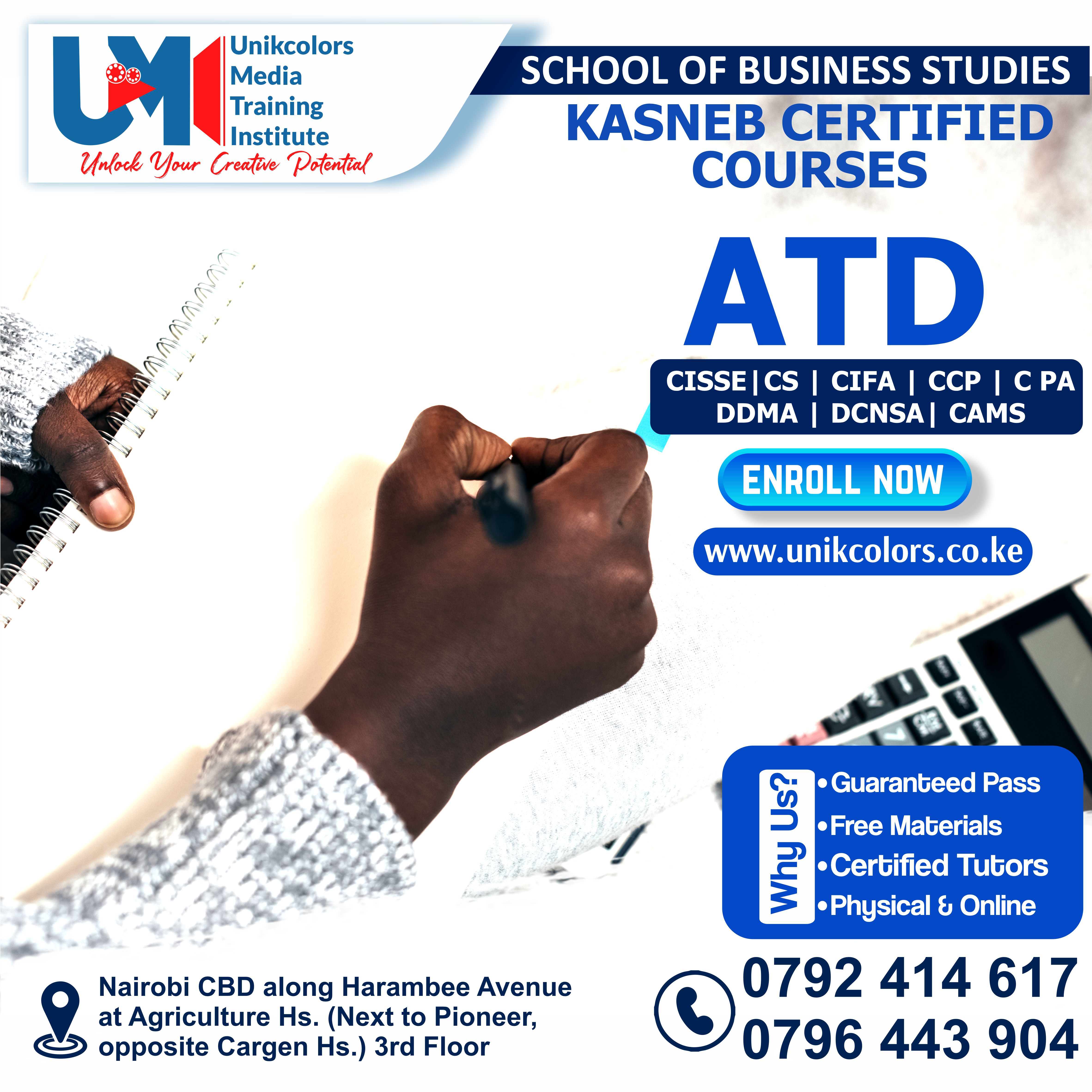 DIPLOMA IN ACCOUNTANCY TECHNICIANS (ATD)
